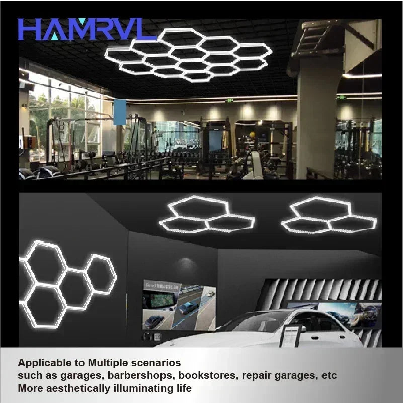 Hex Lite Honeycomb LED Garage Light System