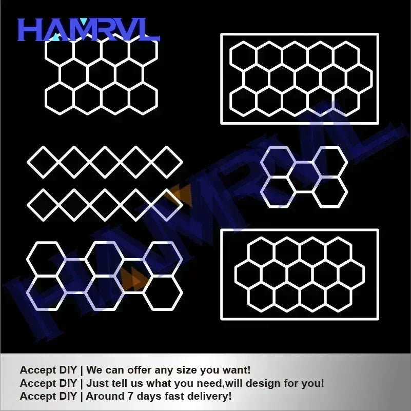 Hex Lite Honeycomb LED Garage Light System
