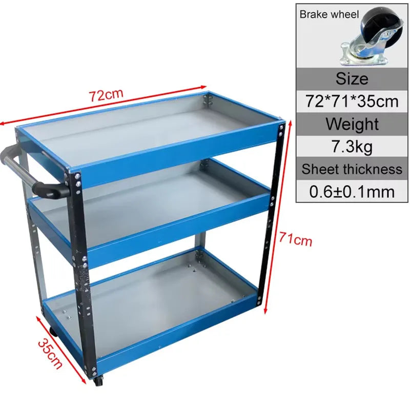 3 Tier Organizer Tool Box Cart