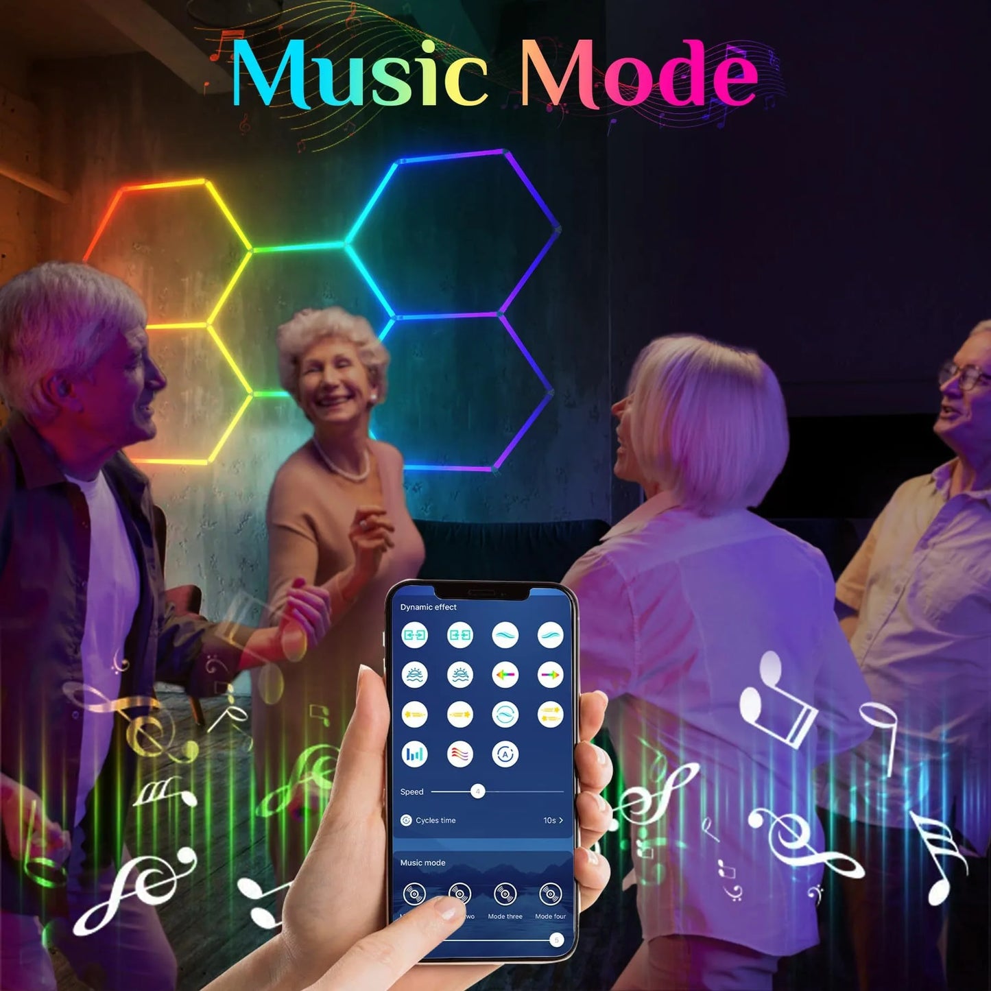 RGB Honeycomb LED Garage Lighting Kit — Showroom Glow Meets Midnight Mood