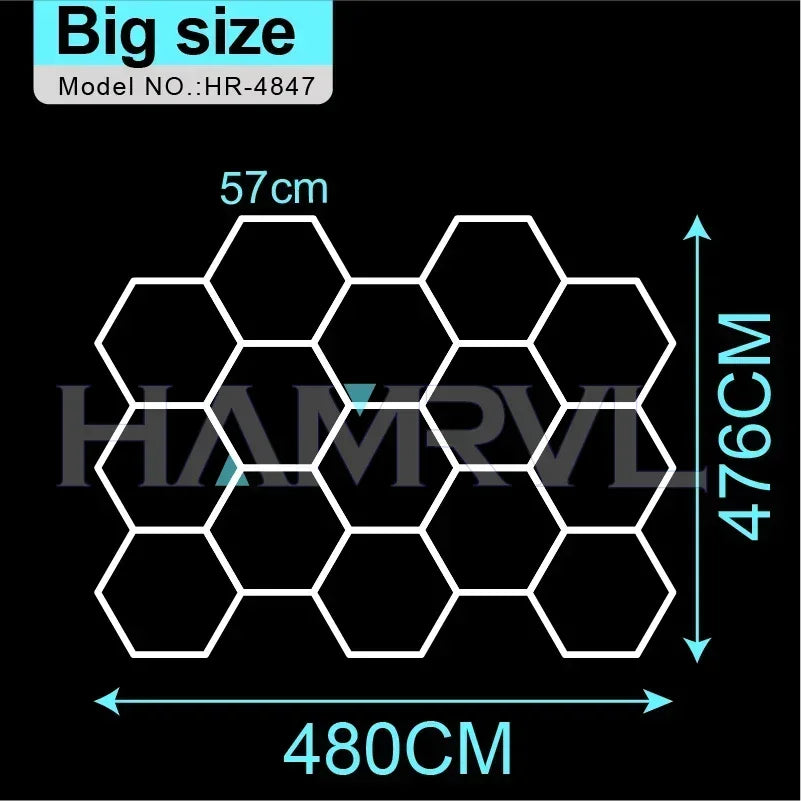 Hex Lite Honeycomb LED Garage Light System