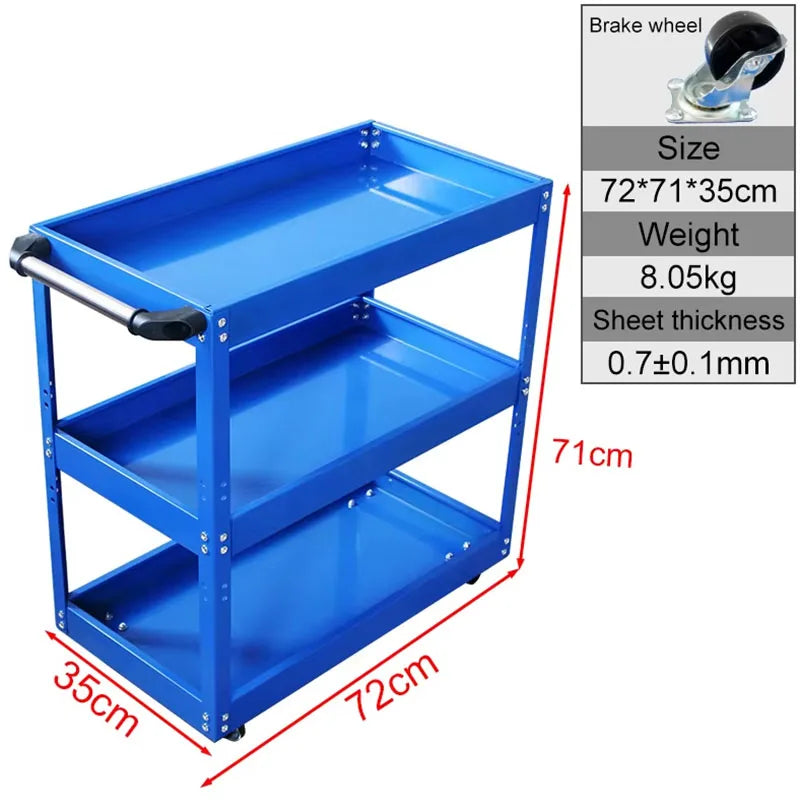 3 Tier Organizer Tool Box Cart