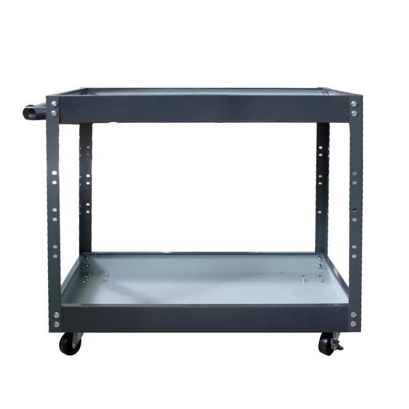 "Midnight Club Heavy-Duty 2-Tier Rolling Tool Cart – Garage & Workshop Storage"