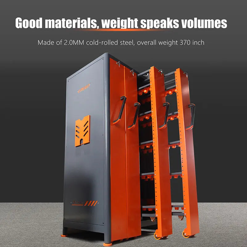 Midnight Club CNC Tool Holder Cabinet – Locking Vertical Tool Rack Storage System