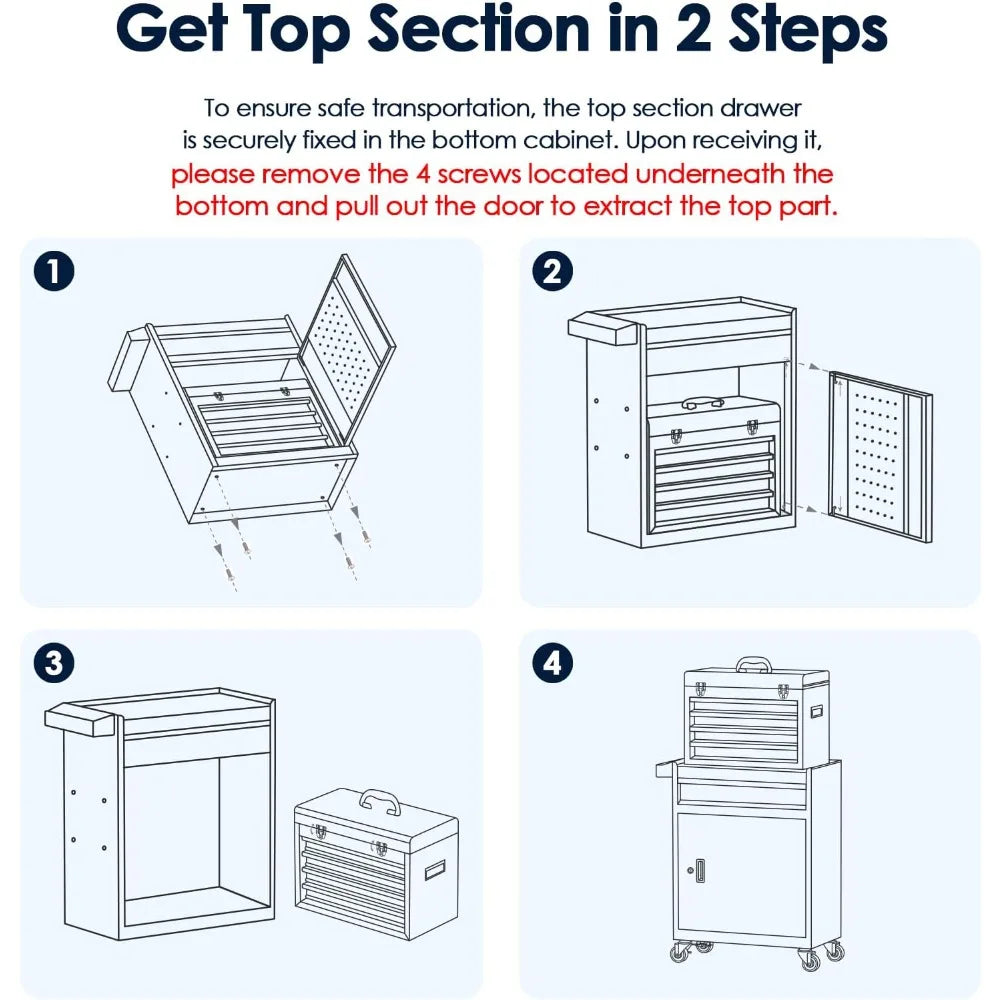 Midnight Club™ 5-Drawer Rolling Tool Chest – Garage Storage Beast