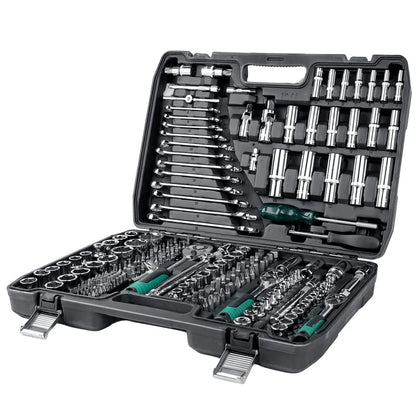 Midnight Club™ 216-Piece Master Mechanic Tool Case — Pro Socket, Ratchet & Driver Kit