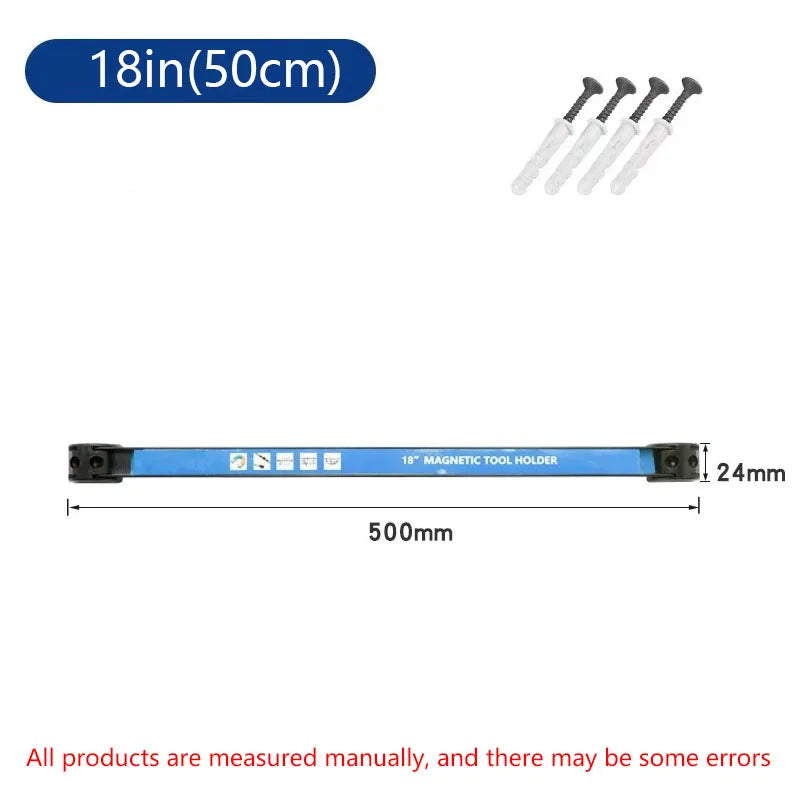 Midnight Club™ Magnetic Tool Bar — Heavy-Duty Wall-Mounted Steel Organizer