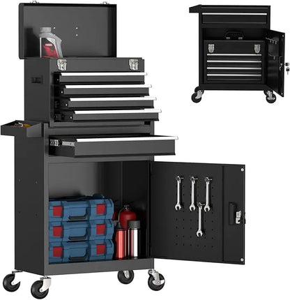 Midnight Club™ 5-Drawer Rolling Tool Chest – Garage Storage Beast