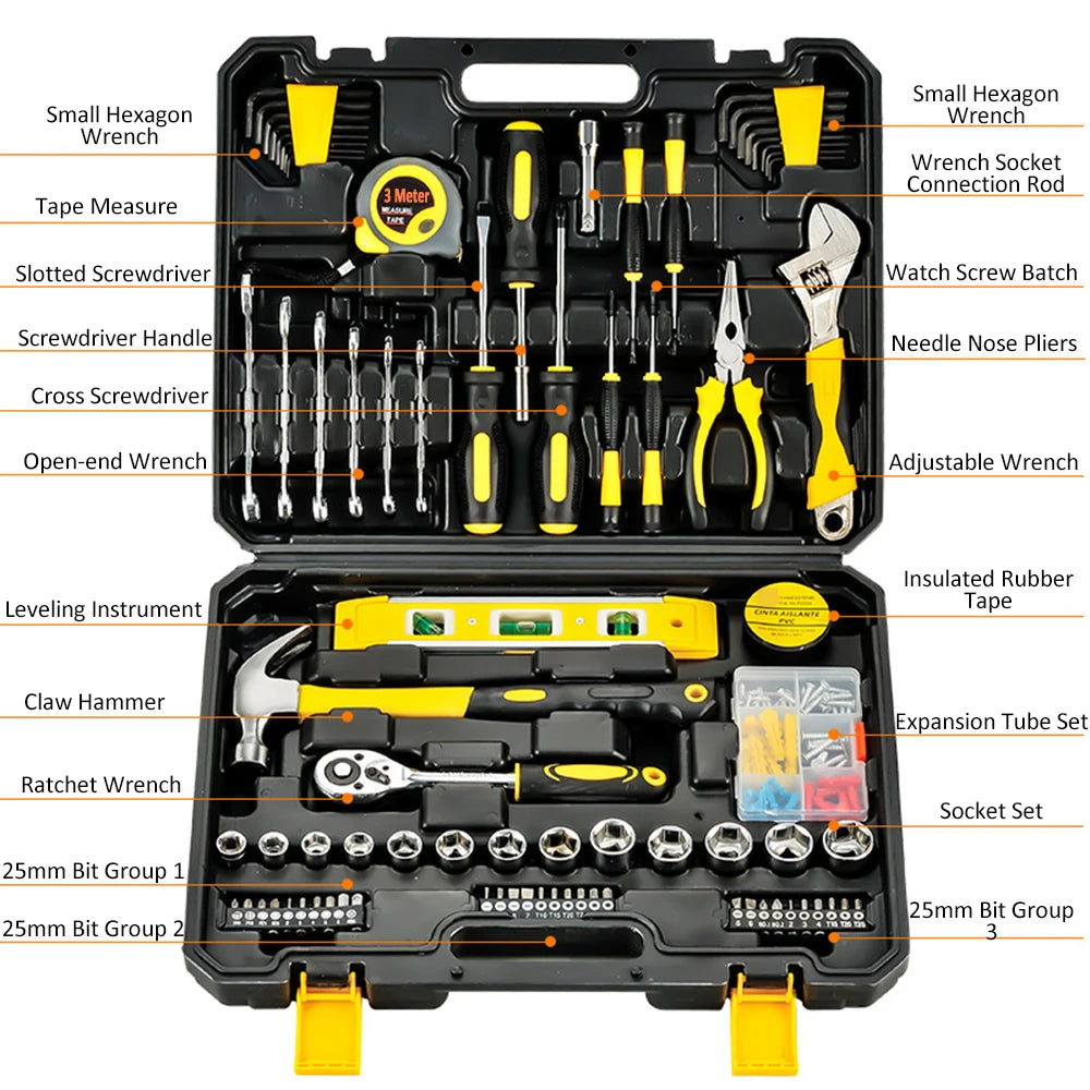 Midnight Club 108-Piece Pro-Grade Home & Auto Repair Tool Set