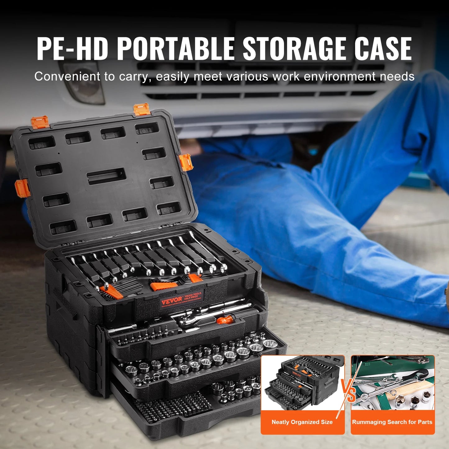 Midnight Club 450-Piece Pro Mechanics Socket & Tool Set