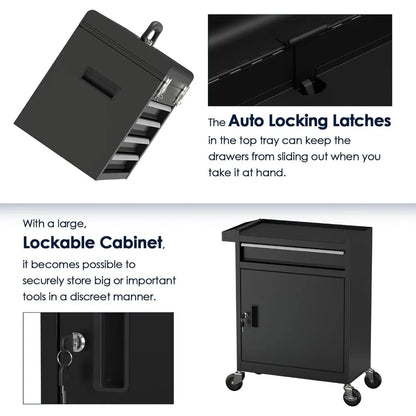 Midnight Club™ 5-Drawer Rolling Tool Chest – Garage Storage Beast