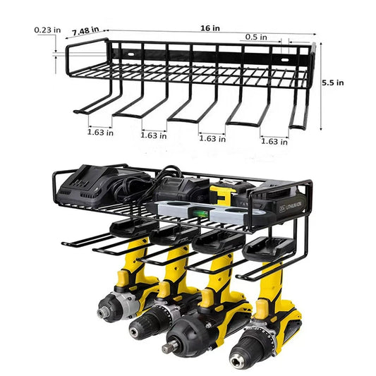 🔩 Midnight Club Wall-Mounted Power Tool Rack