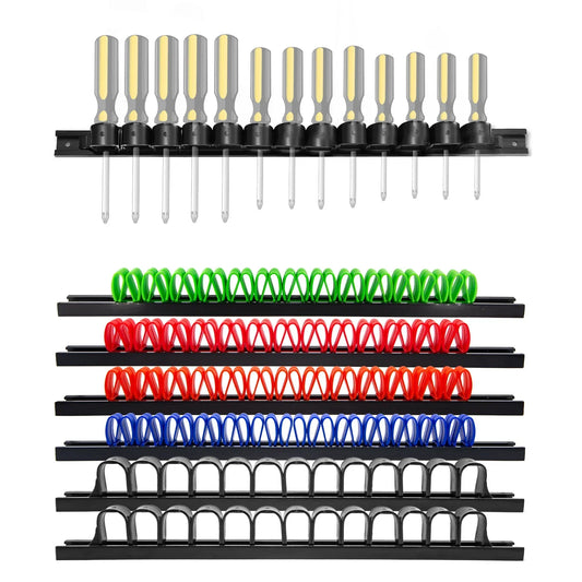3PC Wall-Mount Screwdriver Organizer Rack – Midnight Series