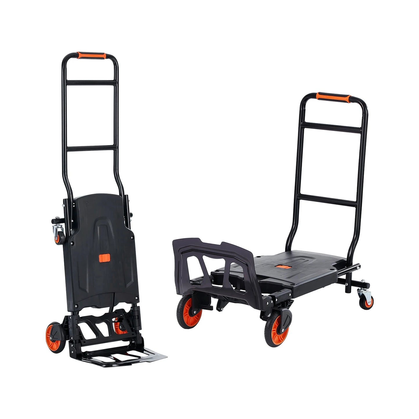 Midnight Club 300-LB Folding Utility Hand Truck – Aluminum Telescopic Platform Cart